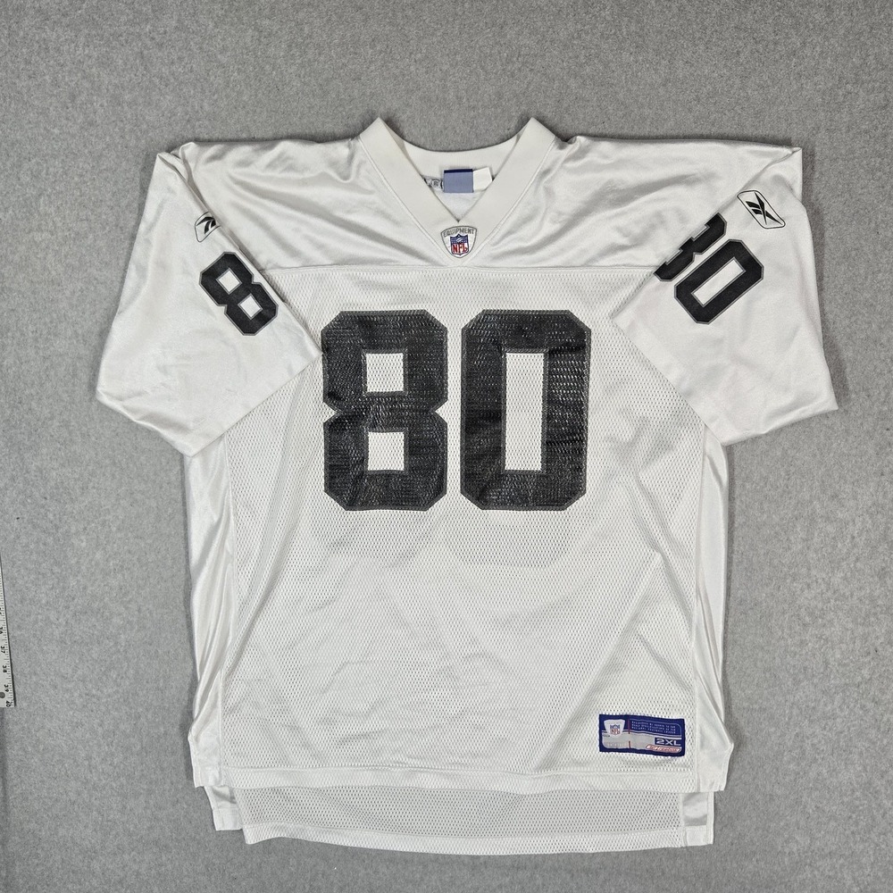 Oakland Raiders Men Jersey XXL White Reebok Jerry Rice 80 Football READ